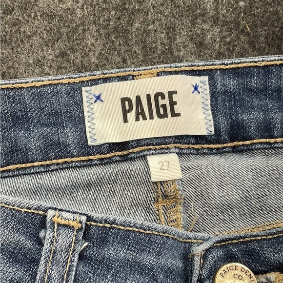 PAIGE Blue Skinny Jeans with Modern Fit - Picture 3 of 5